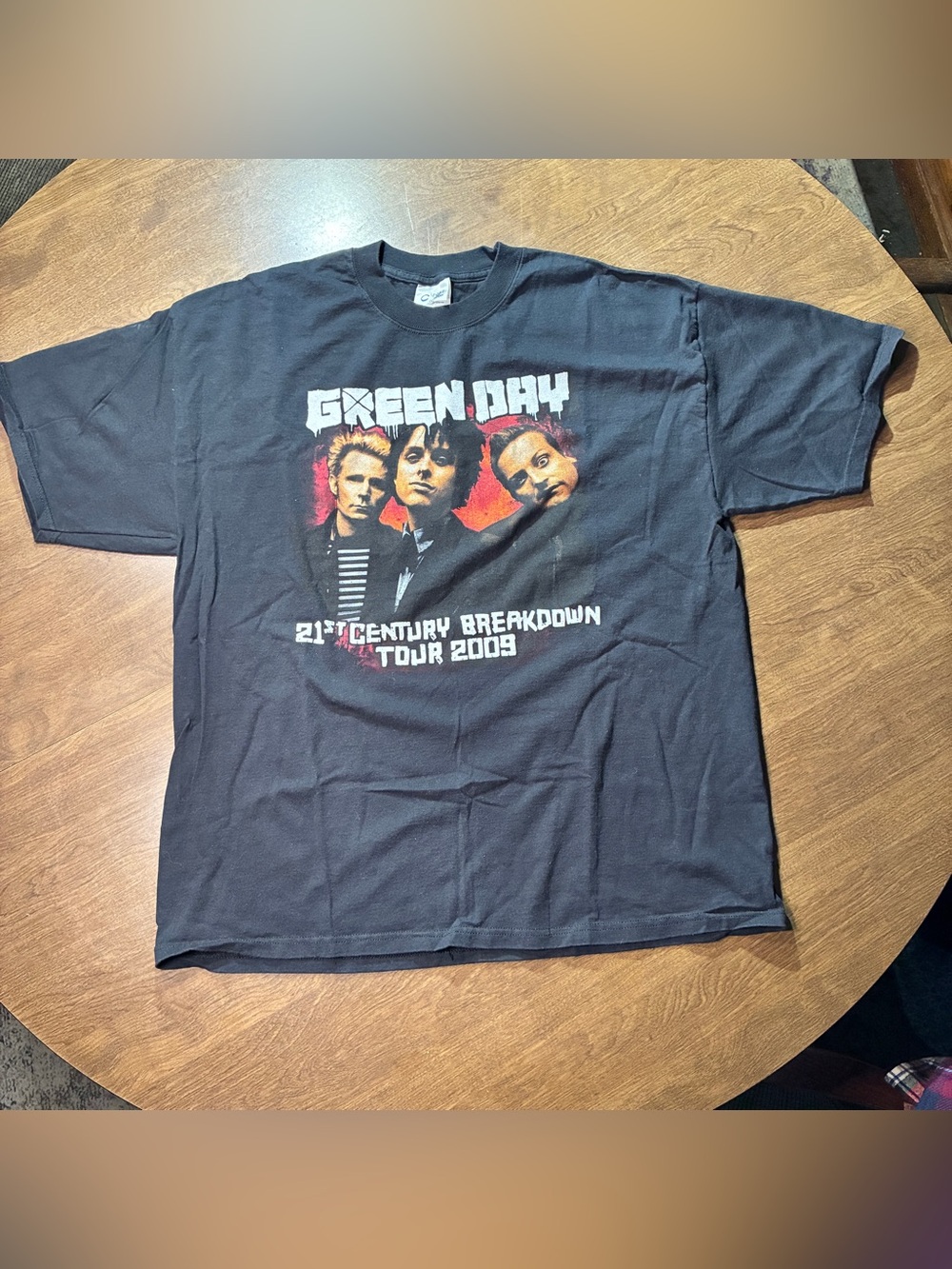 2009 Green Day Concert T-Shirt Tour Port & Company Tag Size X Large
